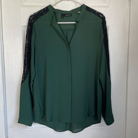 The Kooples green button down blouse size S - Picture 1 of 8